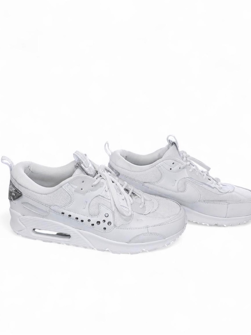 Nike Women’s White  Rhinestone Air Max